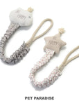 "BE HAPPY" CLOUD ROPE TOY DOG TUG TOY