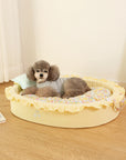 COMFY BASKET PET BED 2 COLORS COVER WASHABLE