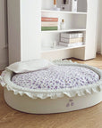 COMFY BASKET PET BED 2 COLORS COVER WASHABLE